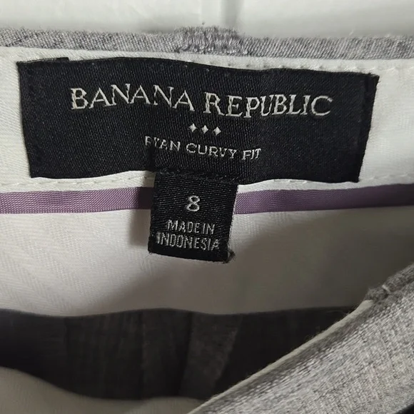 Banana Republic Gray Ryan Curvy Fit Trousers – Classic Closet Staple, Size 8 - Picture 2 of 7